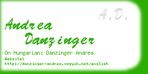 andrea danzinger business card